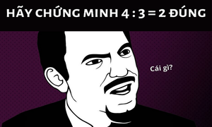 IQ cực cao mới giải được câu đố này: 4:3=2