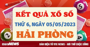 Kết quả xổ số Hải Phòng hôm nay 5/5 - XSHP 5/5/2023 