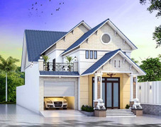 Một số mẫu nhà cấp 4 gác lửng ở nông thôn có chi phí xây dựng thấp