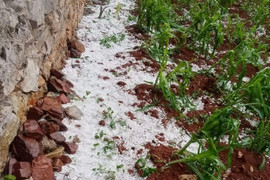 Cao Bằng xuất hiện mưa đá