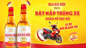 Chào hè rực rỡ, bật nắp Bia Hà Nội 1890 để trúng ngay Air Blade