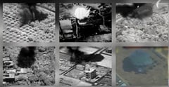 Video Israel đánh chặn hàng chục quả rocket từ Dải Gaza