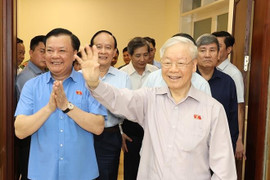 Tổng Bí thư tiếp xúc cử tri Hà Nội trước kỳ họp thứ 5, Quốc hội khóa XV