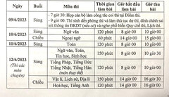 Lịch thi tuyển sinh lớp 10 năm 2023 tại Hà Nội