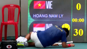 Lý Hoàng Nam viêm dạ dày cấp, nằm gục giữa trận chung kết SEA Games 32