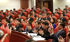Ảnh: Tổng Bí thư chủ trì Hội nghị giữa nhiệm kỳ Ban Chấp hành TƯ Đảng khóa XIII