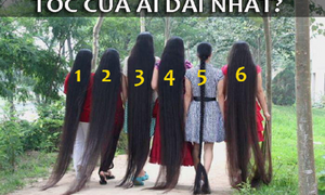 Đâu là cô gái có mái tóc dài nhất trong ảnh này?