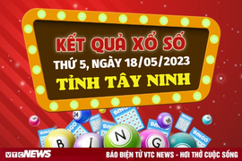 Kết quả xổ số Tây Ninh hôm nay 18/5 - XSTN 18/5/2023