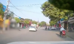 Ô tô 'điên' tông hàng loạt người đi đường ở Hải Dương