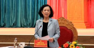 Thường trực Ban Bí thư Trương Thị Mai đánh giá cao nỗ lực của Tỉnh ủy Bình Định