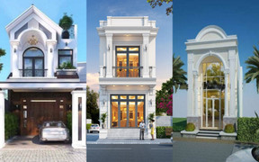 Ngắm những mẫu nhà 1 trệt 1 lầu tân cổ điển sang trọng 