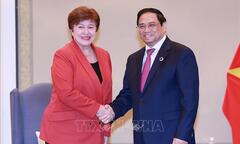 Thủ tướng Phạm Minh Chính tiếp Tổng Giám đốc IMF