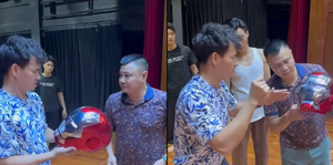 Xuân Bắc lớn tiếng 'mắng' Tự Long vì nghịch ngợm