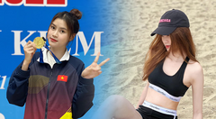 Vẻ đẹp ngọt ngào của nữ VĐV đấu kiếm Việt Nam