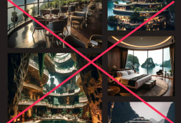 Thông tin 'khách sạn đẳng cấp xây giữa vịnh Hạ Long' là bịa đặt