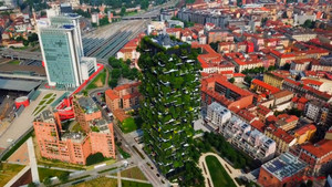 Tòa nhà phủ cây xanh tương đương 10.000m2 rừng