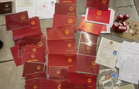 Triệt phá đường dây liên tỉnh làm giả con dấu, tài liệu số lượng lớn