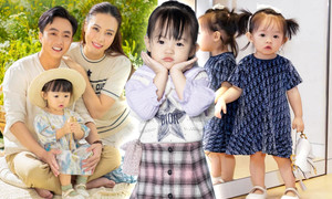 Con gái Cường Đô La - Đàm Thu Trang mới 2 tuổi đã 'dát' toàn hàng hiệu