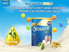 Olisure Gold - Sản phẩm cải thiện giấc ngủ sử dụng chất 'vàng' Sensoril®