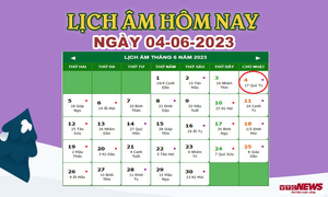 Lịch âm 4/6 – Âm lịch hôm nay 4/6 chính xác nhất - lịch vạn niên 4/6/2023