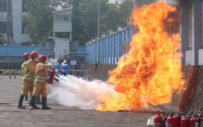 Hà Nội: Diễn tập phương án chữa cháy, tìm kiếm cứu nạn ở KCN Quang Minh