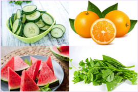 Thời tiết nắng nóng và oi bức, ăn gì để bù nước cho cơ thể?