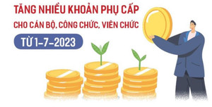 Tăng một loạt phụ cấp đối với cán bộ, công chức, viên chức từ ngày 1/7/2023