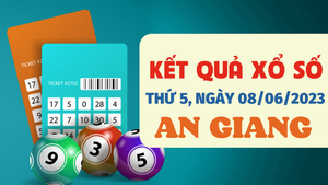 Kết quả xổ số An Giang hôm nay 8/6/2023 - XSAG 8/6
