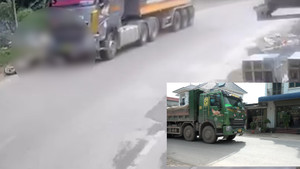 Xe tải đại náo đường liên xã ở Hà Nội, dân bất an lo tai nạn chực chờ