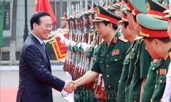 Chủ tịch nước kiểm tra ứng trực tìm kiếm cứu nạn tại Cục Cứu hộ-Cứu nạn