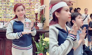 Sao Việt 12/6: Bình Tinh làm lễ 100 ngày mất cho cha nuôi Vũ Linh dù đang ở Pháp