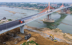 Chiêm ngưỡng cây cầu 540 tỷ đồng nối 2 tỉnh Vĩnh Phúc và Phú Thọ