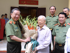 Tổng Bí thư dự Hội nghị Đảng ủy Công an Trung ương 6 tháng đầu năm 2023