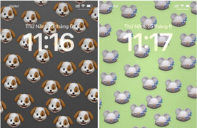 Cách tạo hình nền emoji trên iPhone