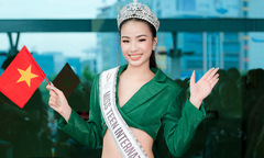 Bùi Vũ Xuân Nghi mang hơn 200kg hành lý dự thi Miss Teen International 2023