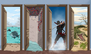 Đố bạn : Cánh cửa nào sẽ an toàn khi đi qua?