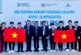 4 học sinh Việt Nam giành huy chương vàng Olympic Hoá học quốc tế
