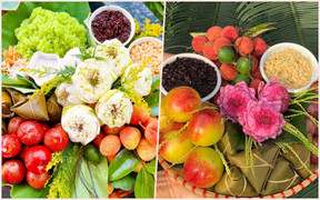 Chị em đua nhau đặt mâm cỗ đẹp ngất ngây cho Tết Đoan ngọ, người bán bội thu