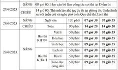 Cập nhật lịch thi tốt nghiệp THPT 2023