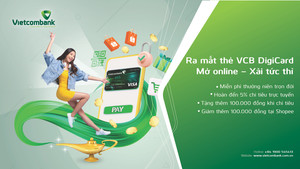 Vietcombank ra mắt thẻ Ghi nợ quốc tế VCB DigiCard