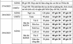 Chi tiết lịch thi tốt nghiệp THPT 2023