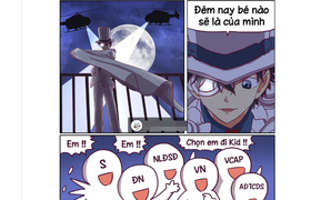 Sĩ tử canh Kaito Kid đoán đề văn và màn 'quay xe' phút chót gây bão mạng