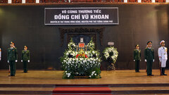 Tổ chức trọng thể lễ tang nguyên Phó Thủ tướng Vũ Khoan
