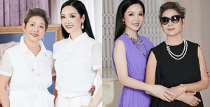 Hoa hậu Đền Hùng khoe mẹ ruột U80 vẫn trẻ trung, sành điệu, từng là hoa khôi Nhạc viện