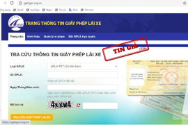 Cảnh báo nhiều website giả mạo tra cứu giấy phép lái xe