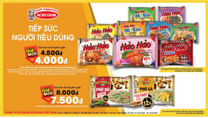 Acecook giảm giá các sản phẩm chủ lực trong chương trình Tiếp sức người tiêu dùng