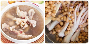 Chân gà hầm đậu phộng có tác dụng gì?