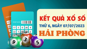 Kết quả xổ số Hải Phòng hôm nay 7/7 - XSHP 7/7/2023
