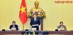 Xem xét, thông qua dự thảo Nghị quyết về việc sáp nhập huyện, xã