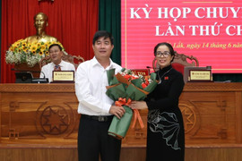 Phê chuẩn bầu Phó Chủ tịch UBND tỉnh Đắk Lắk với ông Nguyễn Thiên Văn